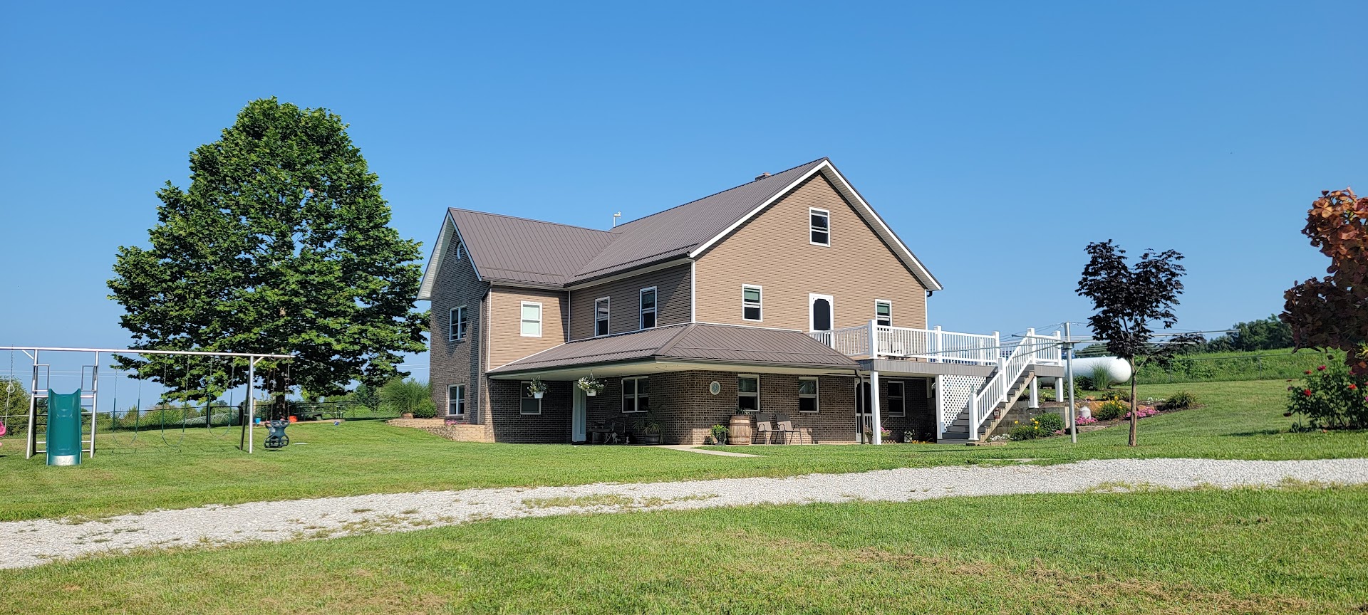 House aerial view at 11990 E 1400 N Odon Indiana auction