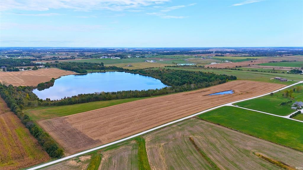 Aerial view of 22 acres successfully auctioned in Daviess County Indiana